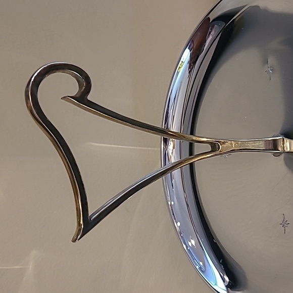 RIVIERIA Atomic MCM Two Tiered Chromeware Tidbit Petit Fours Serving Tray - Picture 5 of 16